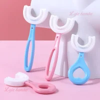 Escova de dentes em forma de U de 360 graus para crianças,  2-6-12 anos, Escova macia em forma de U para crianças