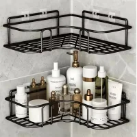 1/2/3/4 Suporte Organizador De Metal Rack De Parede Banheiro Cozinha Prateleiras Porta Shampoo Top&casa