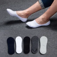 Kit Pares de Meia Sapatilha Soquete Invisível com Silicone Masculino e Feminino