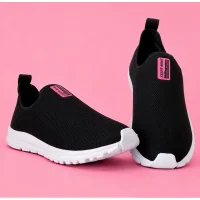 Tênis Meia Feminino Calce Fácil Botinha Ortopédico Esportivo Sneaker Slip On Casual confortável Academia