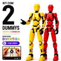 Kit 2 Boneco Articulado Dummy 13 Desmontados Brinquedo Infantil Figura Criativo Acessórios